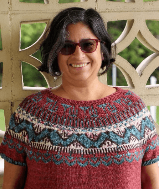 Photo of Lucinda, owner of Mont Tricot.